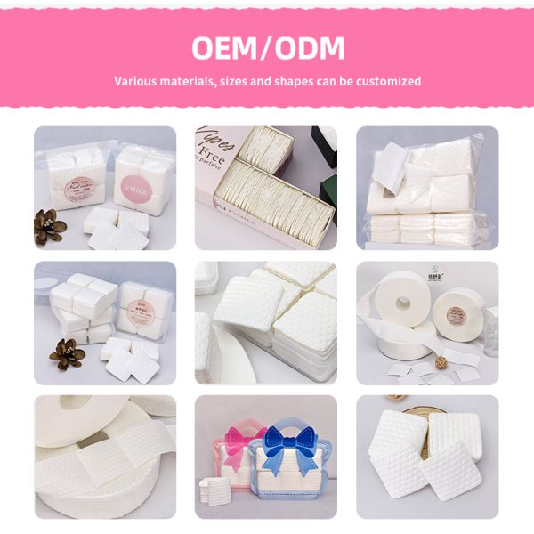 Mayorista OEM 400 piezas de almohadillas para uñas sin pelusa, suaves, no tejidas, toallitas de algodón desechables para limpiar el polvo de uñas de gel