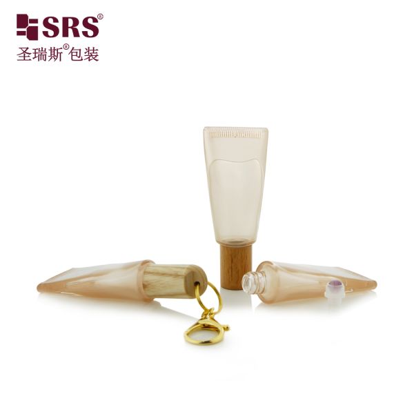 GB3 10ML Luxury Tube Unique Design Transparent Glass Painted Custom Color Roll On Steel Ball Bottle For Perfume Oil