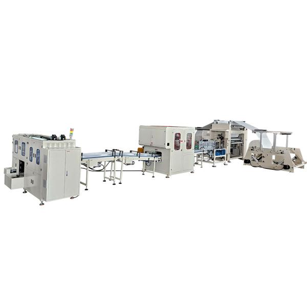 Hanging Type V Fold Facial Tissue Machine Full Automatic Bottom Output