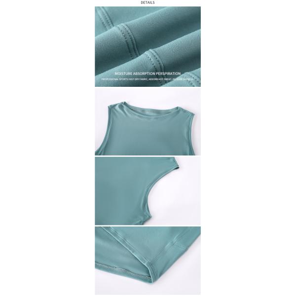 Lightweight Activewear T Shirts Open Back Running Bodybuilding Fitness Tank Top