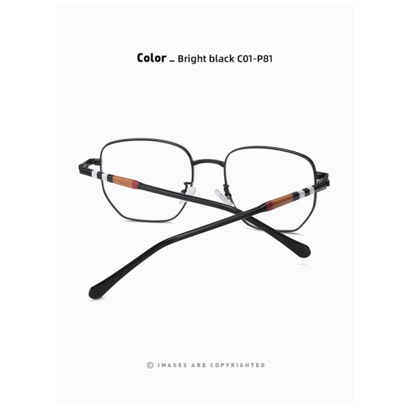 Цвет Eyeglasses 5 рамки прозрачных стекел металла ацетата объектива большой