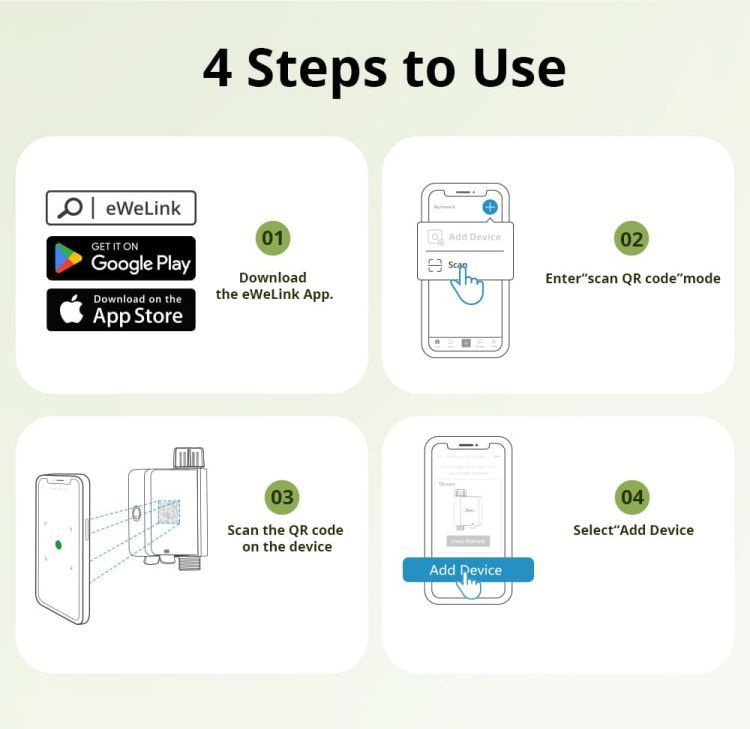 Wireless Zigbee Smart Water Flow Valve Phone App Control Automatic Water Timer For Garden Lawn Vegetable Patch