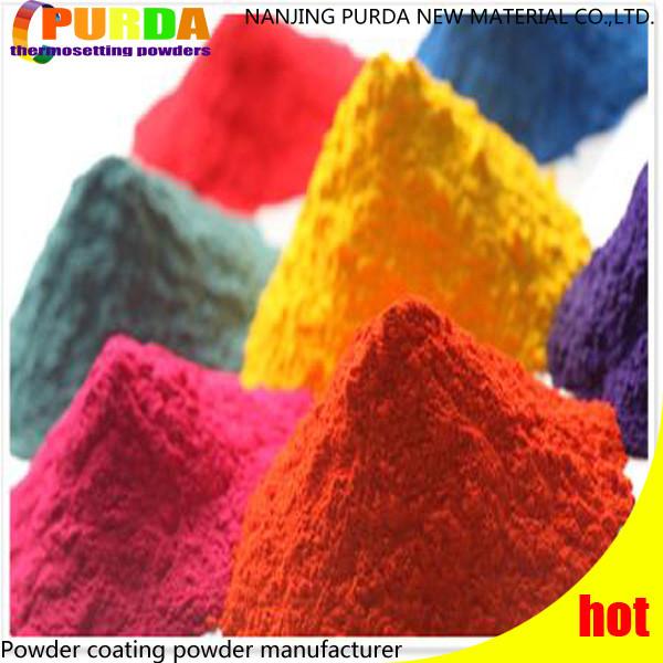 Glossy Epoxy Polyester Powder Paint Beautiful Bright RAL 5002 Blue Color