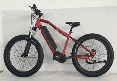 1000w Aluminum Fat Tire Custom Electric Bike Disc Brake With Lithium Battery
