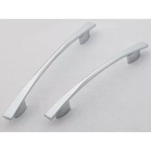 Simple Modern Kitchen Cabinet Handles And Knobs , Bedroom Closet Door Pulls/ Silver Cupboard Pulls