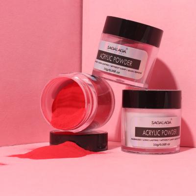 Custom Logo Clear Nude Pink White Acrylic Powder French Extension with Hundreds of Colors and Excellent Nail Art Effect