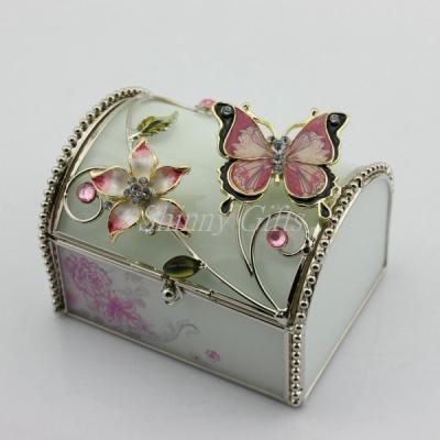 Shinny Gifts High Quality New Arrival Hexagon Elegant Glass Jewelry Box