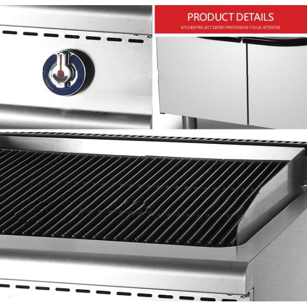 Adjustable Legs 2800Pa 850mm Stainless Steel Cooking Equipment