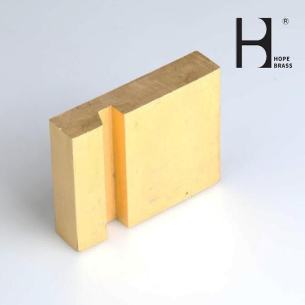 SGS Golden Brass Sanitary Ware , Wear Resistant Extruded Brass Profiles
