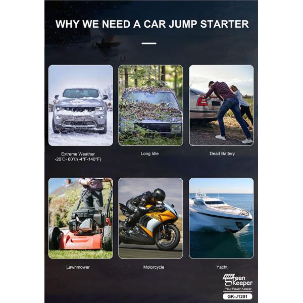 Общий выход Green Keeper 12V 24V 1000A Аккумуляторный стартер для транспортных средств