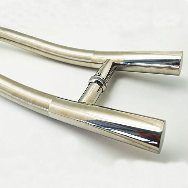 SS201 Handles For Shower Doors , Glass Shower Door Pulls For 6-12mm Glass