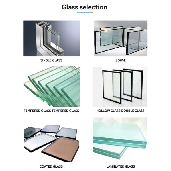 Aluminum Alloy Modern Tilting and Rotating Window Doors windows Aluminium Accessories Heat Insulation for Villa