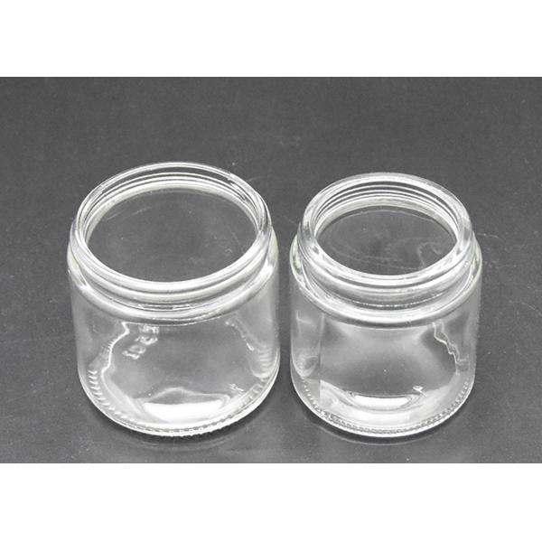 Eco Friendly Cosmetic Glass Bottles Glass Cosmetic Jars 4oz Smooth Mouth