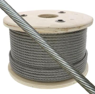 6x26 6x36 IWRC 30mm Flexible Galvanized Steel Cable Ungalvanized Steel Wire Rope for Hoist Lifting Crane
