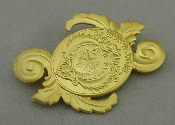 Signum Fidei Souvenir Badges By Brass Stamped 3D Misty Brooch On Back