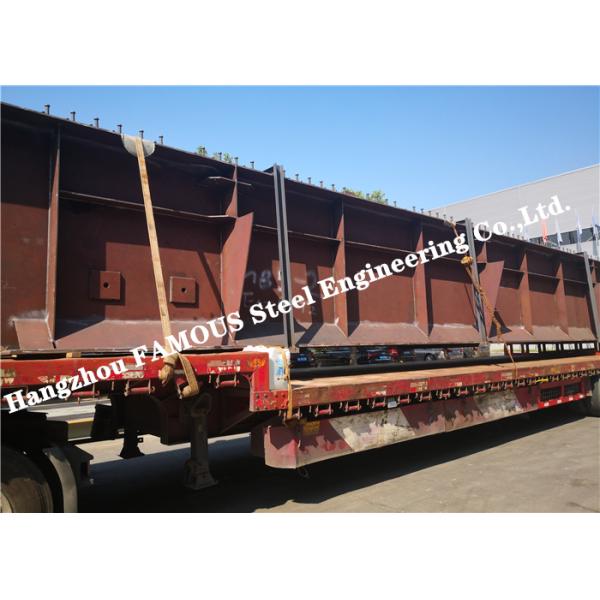 Curved Highway Viaduct Structural Steel Box Girder Bridges For Tunnel Steelworks