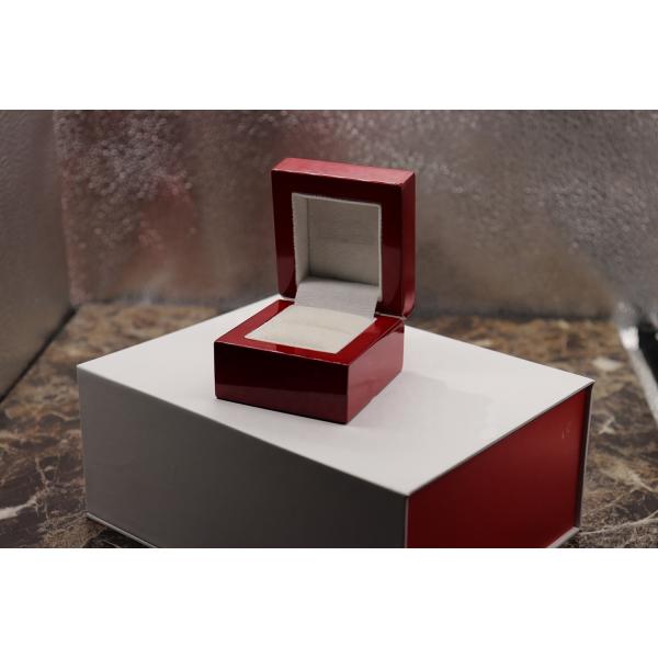 Customized Luxury Wooden  Ring Set Box (Logo/Color/Size)
