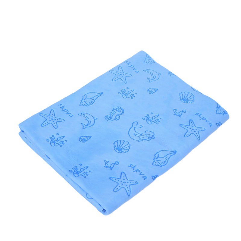 Embossed 17x13 Inch PVA Cloth Super Absorbent Bagged Chamois Towel For Cleaning