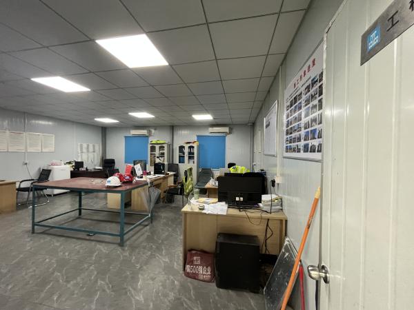 BOX SPACE Fabricated Flat Pack Prefab Site Office With Steel Frame And Glass Wall Temperoary Container Office