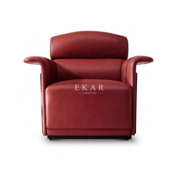 Cream And Red Colored Living Room Set Buy Leather Sofa W021SF