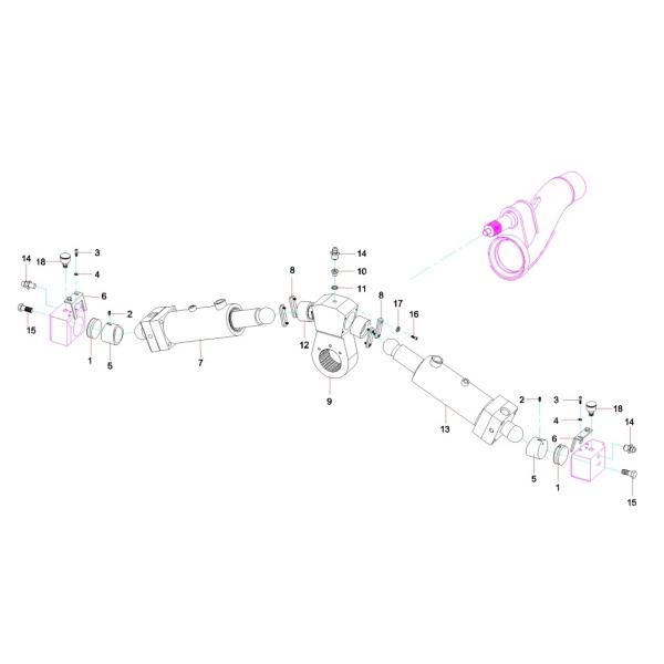 A829900001484 Бетонный насос Рокер Рука Свинговая рычаг для Саньи Бетонный насос 12631560 12770001