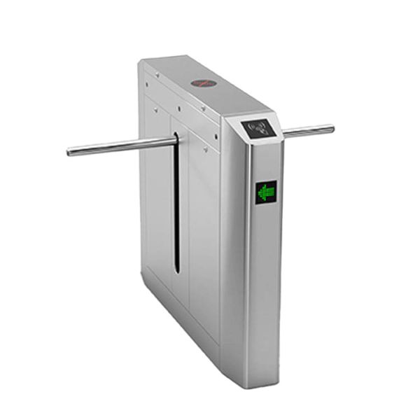 SS304 Stainless Steel Optical Drop Arm Turnstile with 24V BLDC Motor and 30 Person/Minute Flow Rate