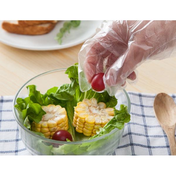 HDPE Plastic Clear Disposable Gloves Customizable Thickness For Household Cleaning