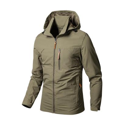 Oem fábrica fabricante logotipo personalizado respirável resistência à água jaqueta masculina primavera outono jaqueta esportiva ao ar livre