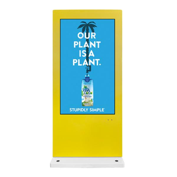 55'' Outdoor Floor Standing Digital Sinage Kiosk Advertising Display Billboard