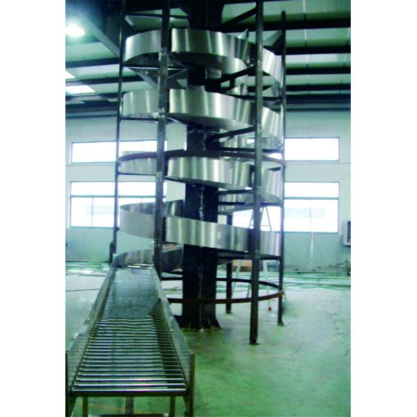 Flexible Industrial Conveyor Belt Systems Vertical Screw - Lift Strong Structure