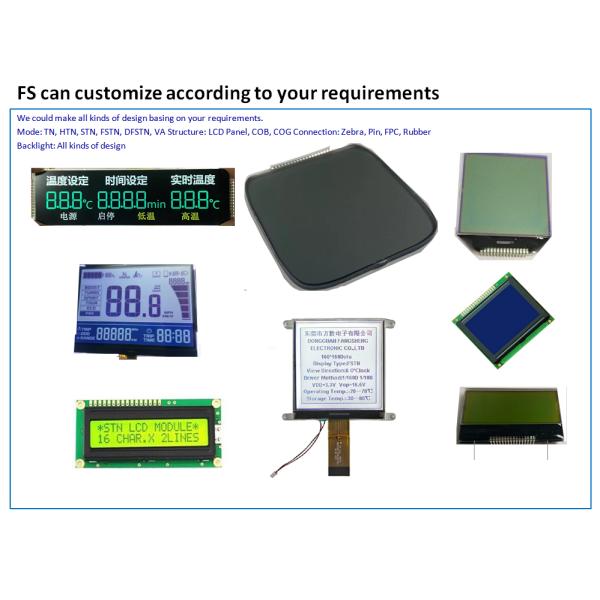 Настройка отрицательного VA 6 O Clock LCD дисплей передающий цифровой графический LCD стеклянный VA панель для умного дома