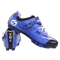 O Mountain bike azul do anti deslizamento calça a escolha completa do tamanho com durabilidade ímpar