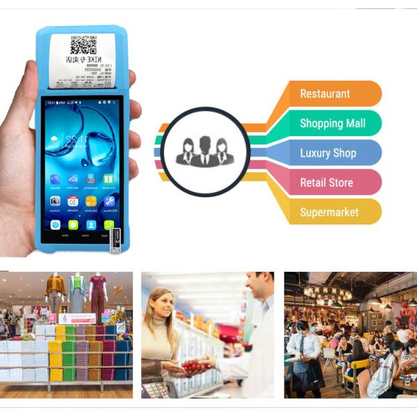 Portable Wireless Handheld POS Terminal Machine System NFC 2+16G Android