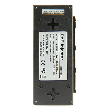 Single Channel PoE Midspan Injector,10/100Mbps,IEEE802.3af(Plug and Play, Plastic Case)  