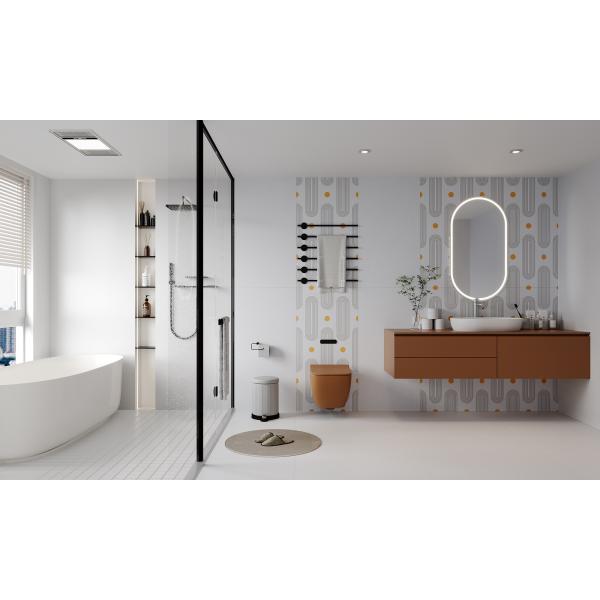 600x1200mm Light Gray Porcelain Floor Tiles for Indoor Use