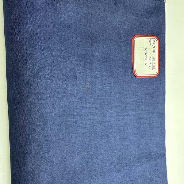 Tc Bleached/ Dyed Poplin Fabric T-Shirt Ce Plain Fabrics Woven Bci Lightweight Interlining 100gsm 110*76
