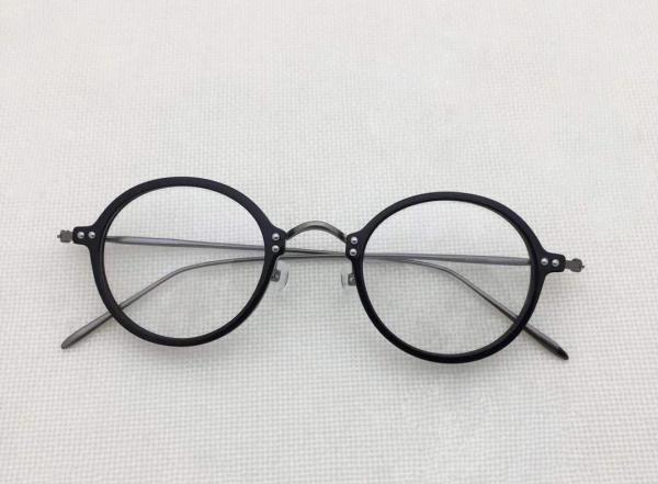 Vintage Men Women Pure titanium spetacle eyeglass glasses combinated optical frames with clear lens