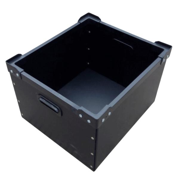Black Waterproof ESD Plastic Container Box SMD Reel Storage Tape Holder