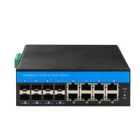 Porto controlado industrial do interruptor 8 do ponto de entrada da fibra ótica de IP40 1000Mbps com trilho do ruído
