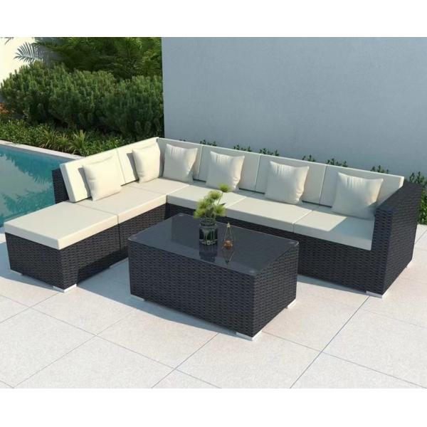 Leisure Outdoor Furniture Garden Woven Rattan Sofa Set for Outdoor and Indoor Section