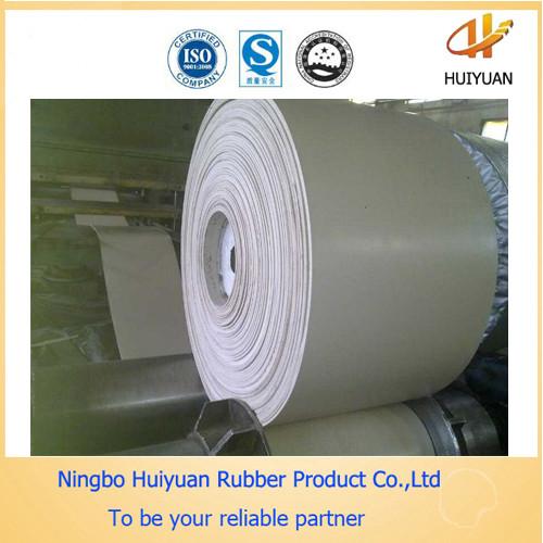 White Rubber Conveyor Belt for conveying sugar (food grade EP100-EP500)