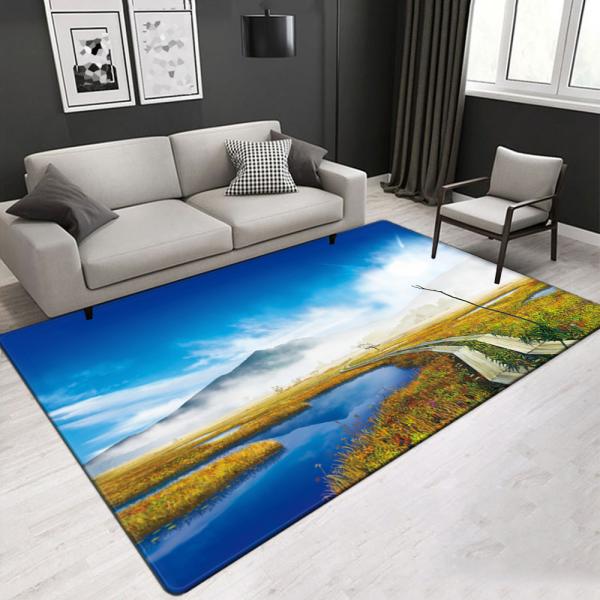 Best quality Customized size office carpet living room area rug landscape pattern Factory direct sale