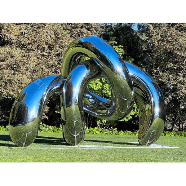 3M длинное зеркало полированная на открытом воздухе скульптура краба из нержавеющей стали