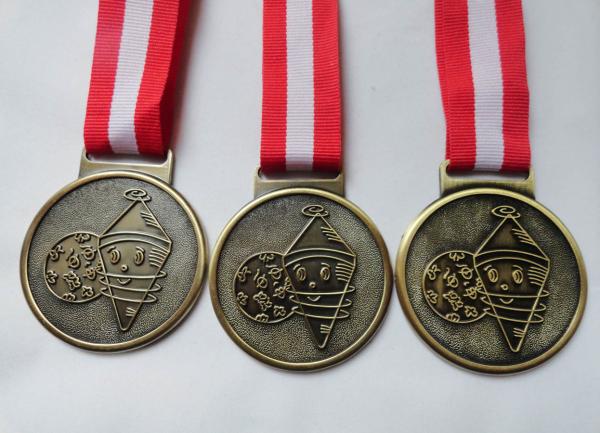 Customized Antique Brass / Copper / Zinc Alloy Plating HC Andersen Marathon medal with Die Casting