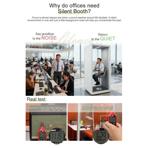 Mobile Silence Pods Multi-style Customized Office Phone Calling Booth Single Person Phone Talking Privacy Booth