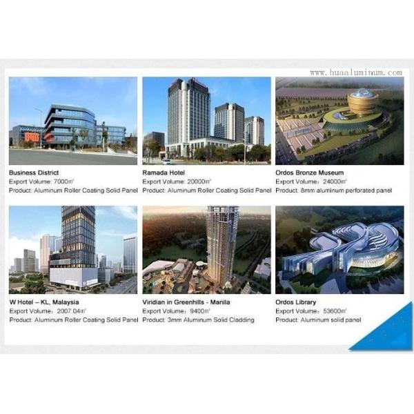 1.5m Aluminium Solid Panel , Sound Insulation 2mm Thick Aluminium Sheet