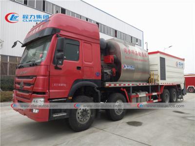 Howo 8X4 371HP 8000 de Asphalt Tank 12CBM litros de cubeta do cascalho