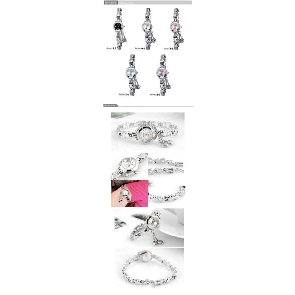 KM01 Full Stainless Steel Watch Kimio Women's Watch Quartz Watch Heart Pendant Gift Watch