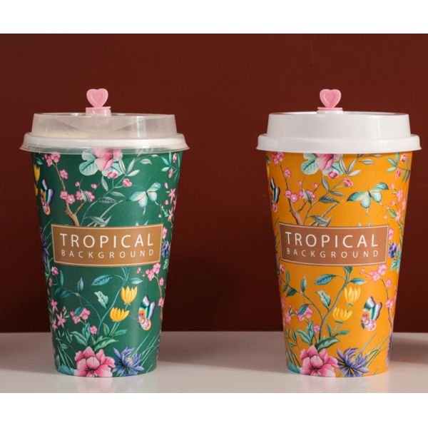 ODM 9oz Paper Disposable Christmas Cup For Drink Coffee Milk Tea