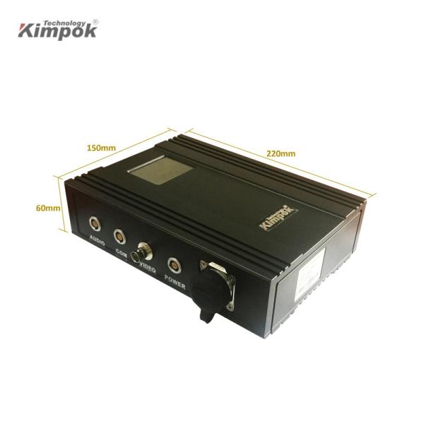 Émetteur vidéo UAV 5W COFDM 1080P HD à longue portée émetteur AV sans fil pour la transmission de drones 40W consommation 64QAM
